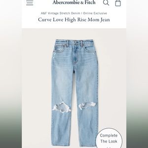 Abercrombie and Fitch jeans